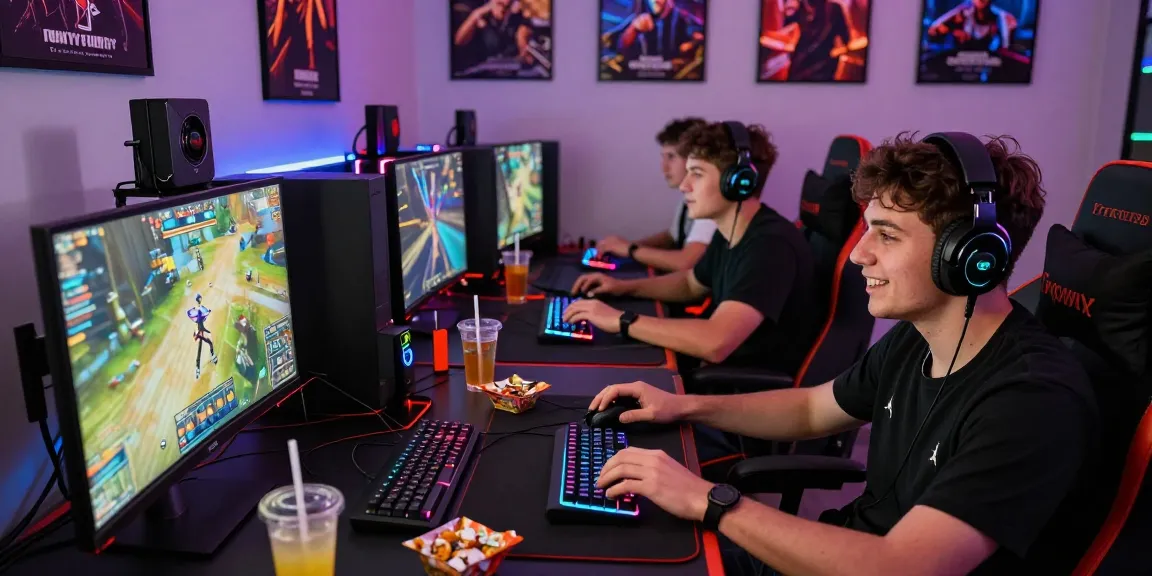 Gamer komunitas yang menikmati permainan bos88 dalam suasana menyenangkan dan kompetitif