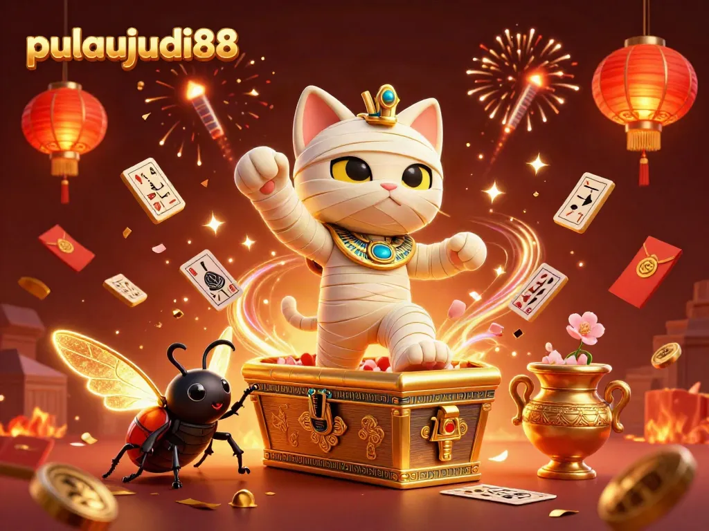 Pulaujudi88 menghidupkan petualangan bermain togel dengan kucing mummy ikonik di kasino megah.