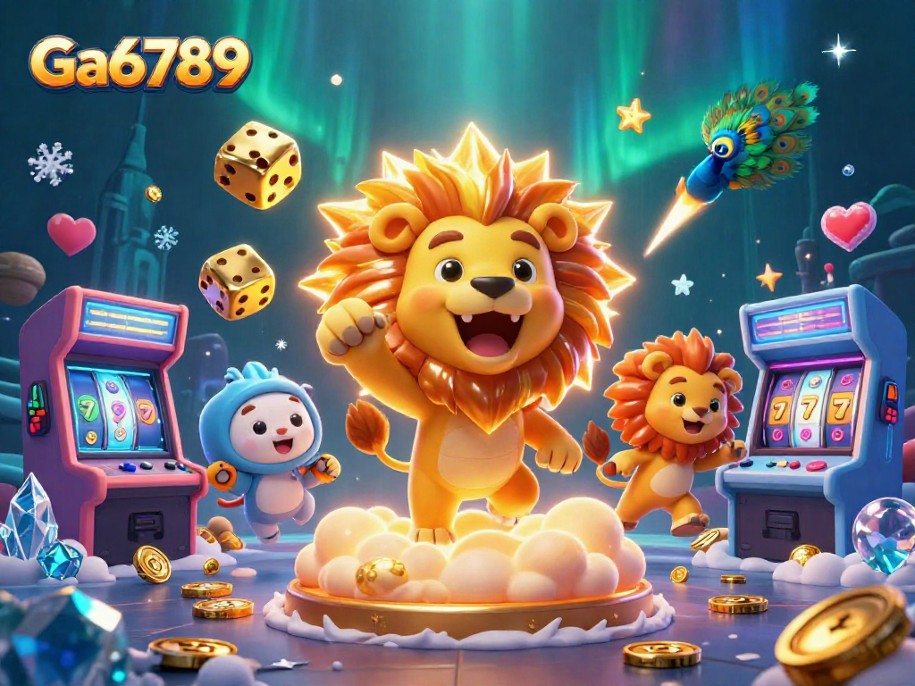 Engage in thrilling gaming experiences with Ga6789, featuring vibrant characters and casino elements.