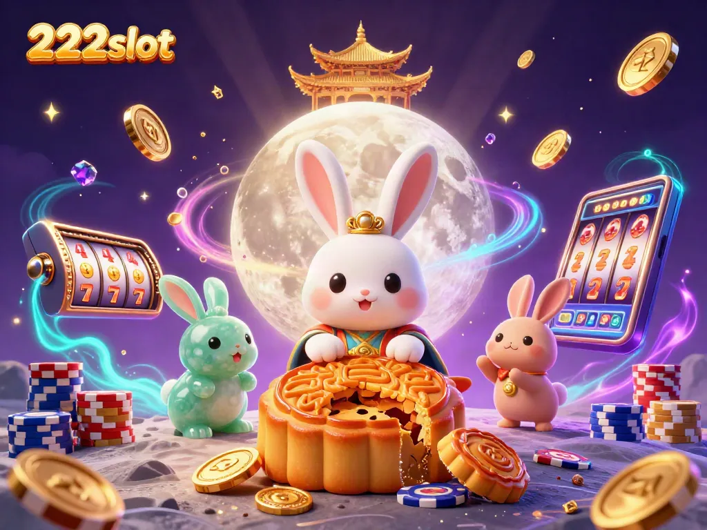 Mainkan slot jackpot dengan 222slot, simbol keberuntungan dan kesenangan permainan kasino.