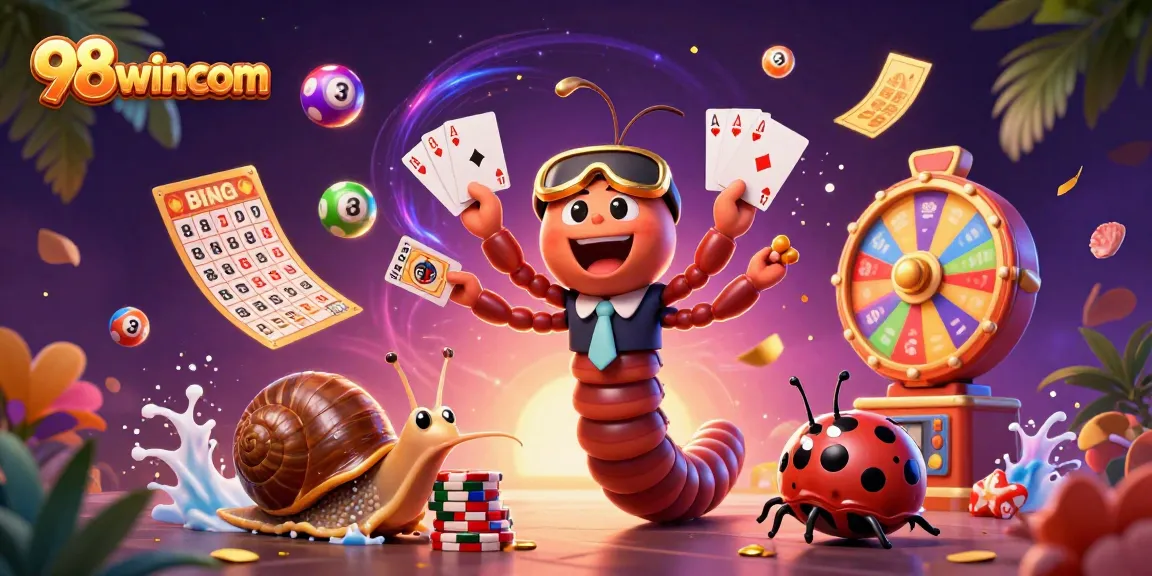Experience the excitement of 98wincom with dealers and high-rollers in a vibrant casino scene.