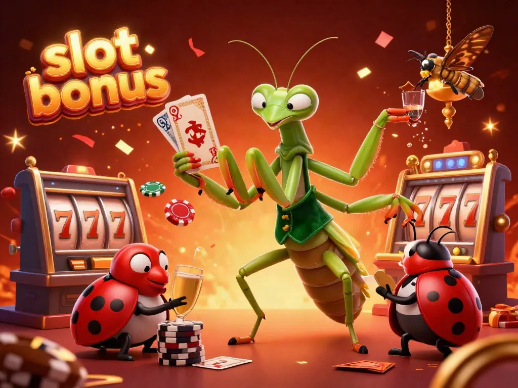 Experience the excitement of slot bonuses with engaging characters and vivid casino elements.