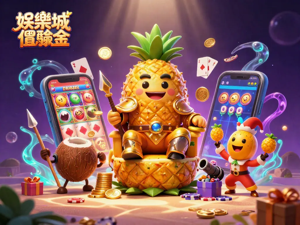 娱乐场体验金 新手玩家享受免费彩金的娱乐场试玩场景，热情的氛围与活泼的角色交织。