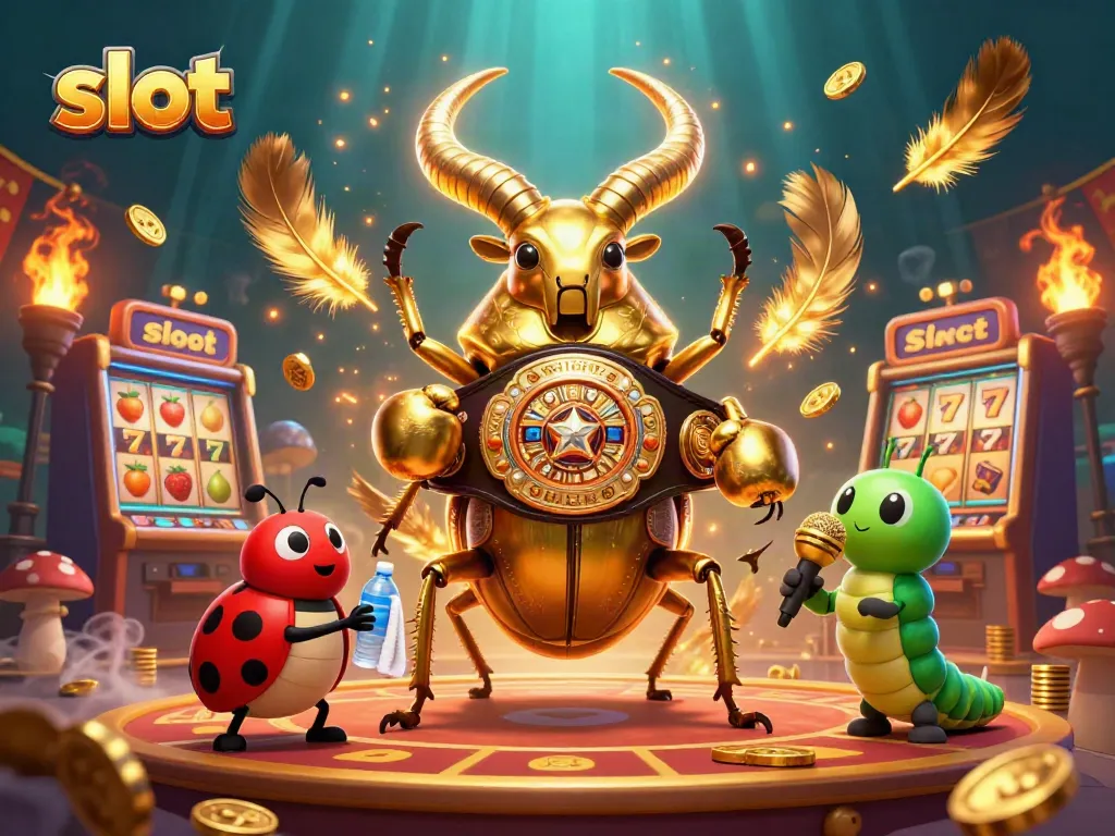 Engage with the exciting slot battles featuring vibrant characters in a casino setting.