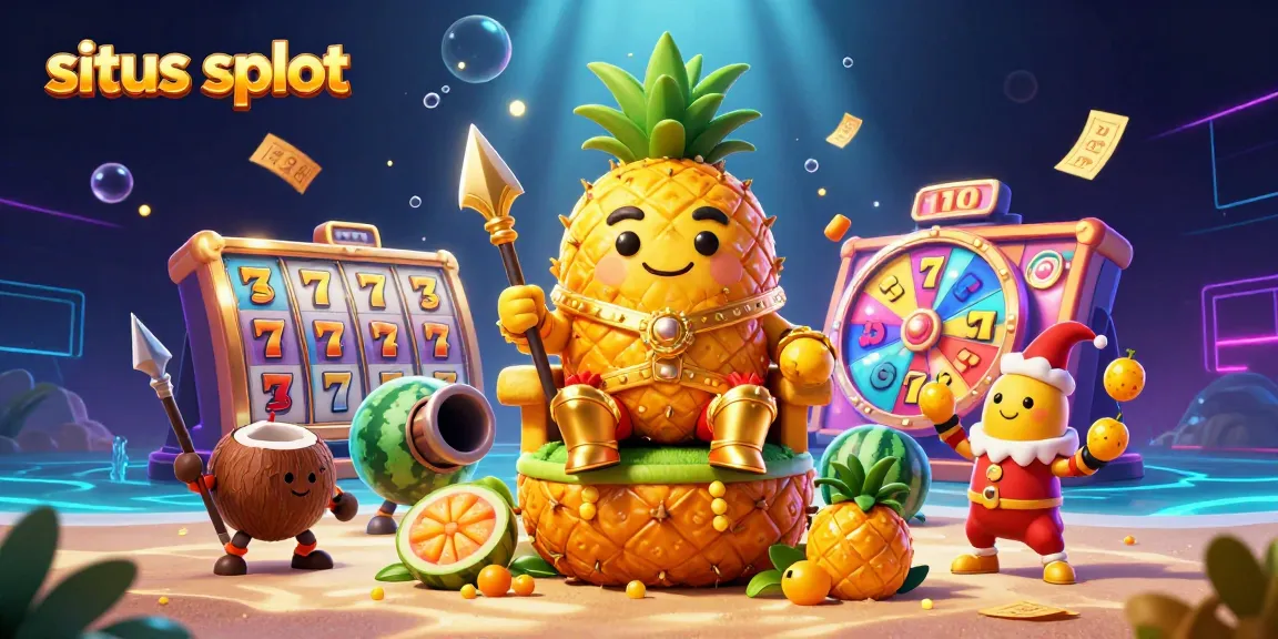 Permainan situs slot yang menarik dengan karakter kartun dan elemen kasino yang energik.