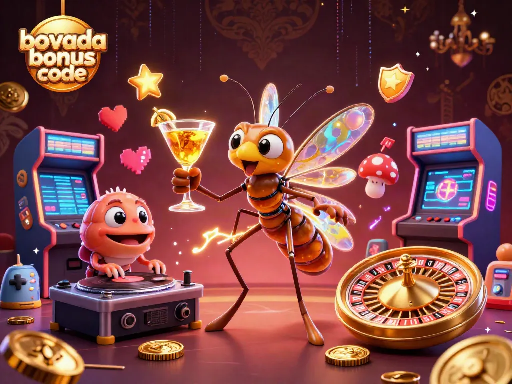 Experience the excitement of the bovada bonus code with vibrant casino characters and games.