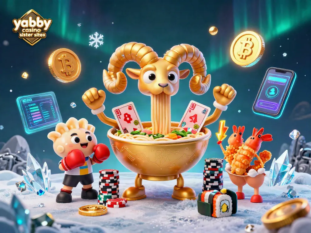 Engage with exciting gameplay at yabby casino sister sites, featuring a vibrant casino-themed 3D illustration.