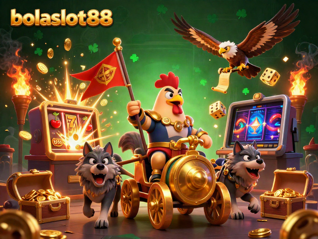 Experience exciting jackpots with bolaslot88 as a rooster warlord leads action-packed gaming!