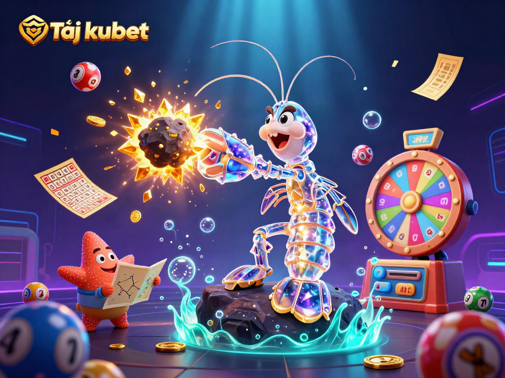 Join the fun and excitement by downloading Tải kubet, showcasing vibrant gambling elements in a dynamic scene.