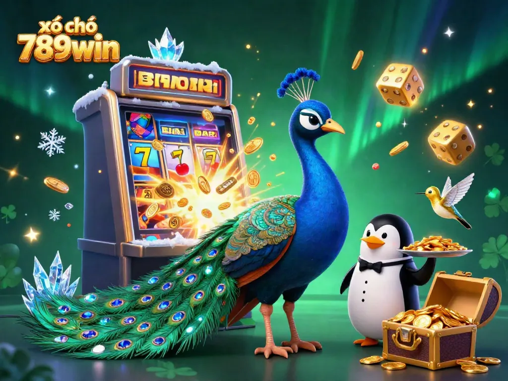 Experience excitement at xổ số 789win with a vibrant casino scene showcasing dynamic game elements and characters.