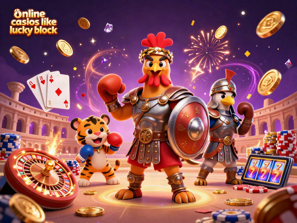 Engage in thrilling experiences at online casinos like Lucky Block with vibrant gaming elements.