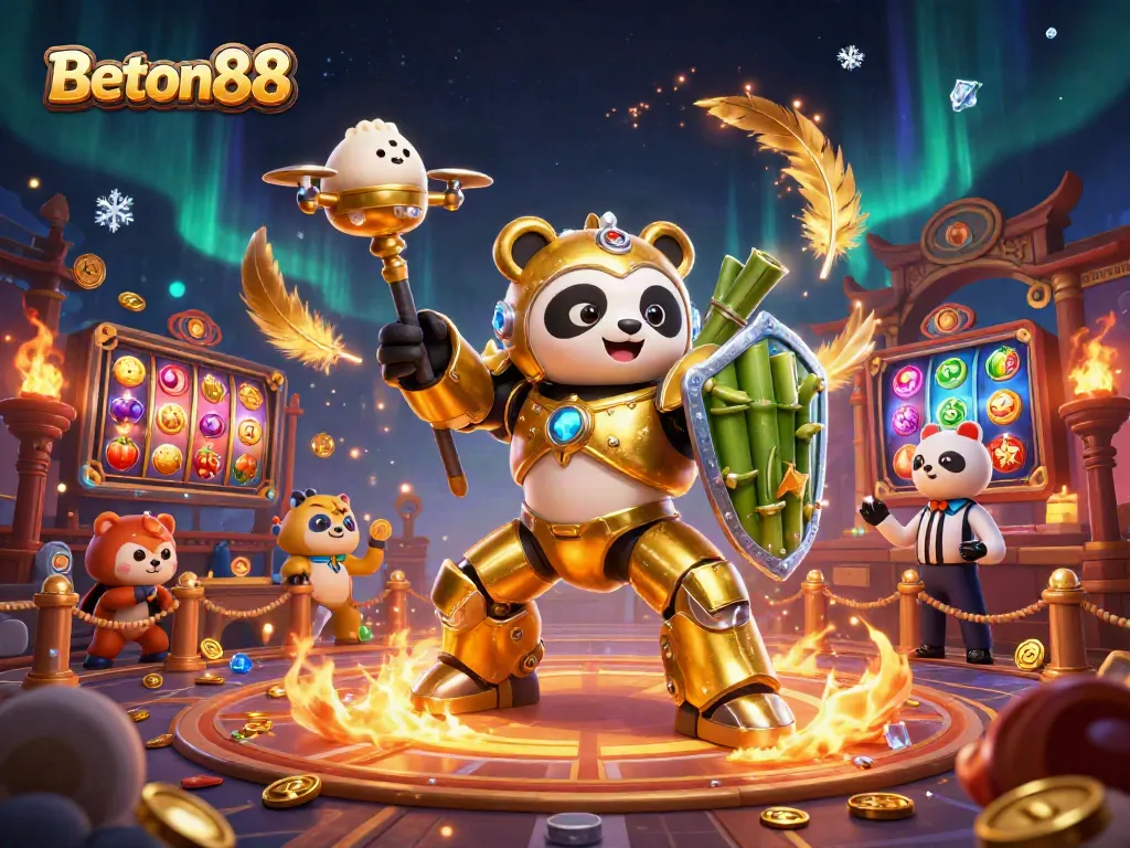 BETON88 menyajikan gameplay yang mengesankan dalam arena kasino yang meriah dengan karakter unik.