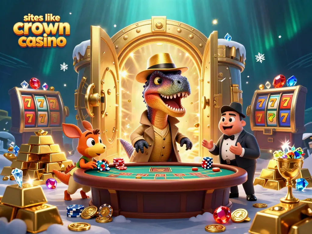 Play exciting games at sites like crown coins casino, featuring vibrant 3D characters and gold treasures.