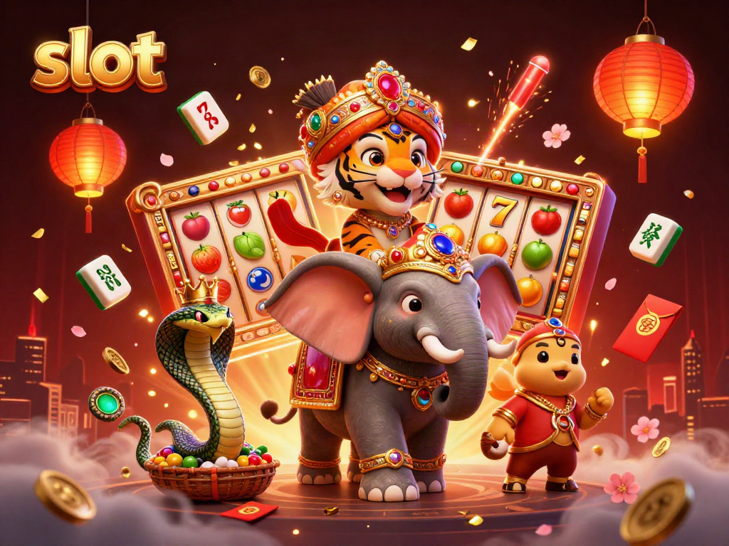 Experience thrilling slot gameplay with vibrant fruit symbols and a dazzling jackpot scene.